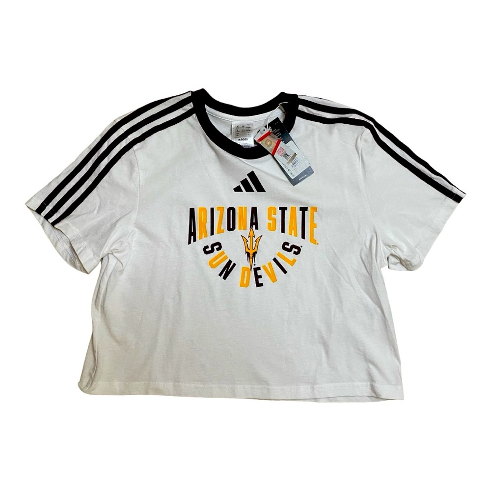 NWT: Arizona State University Sun Devils Adidas Women Crop Top- Size Sm